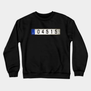 OASIS Car license plates Crewneck Sweatshirt